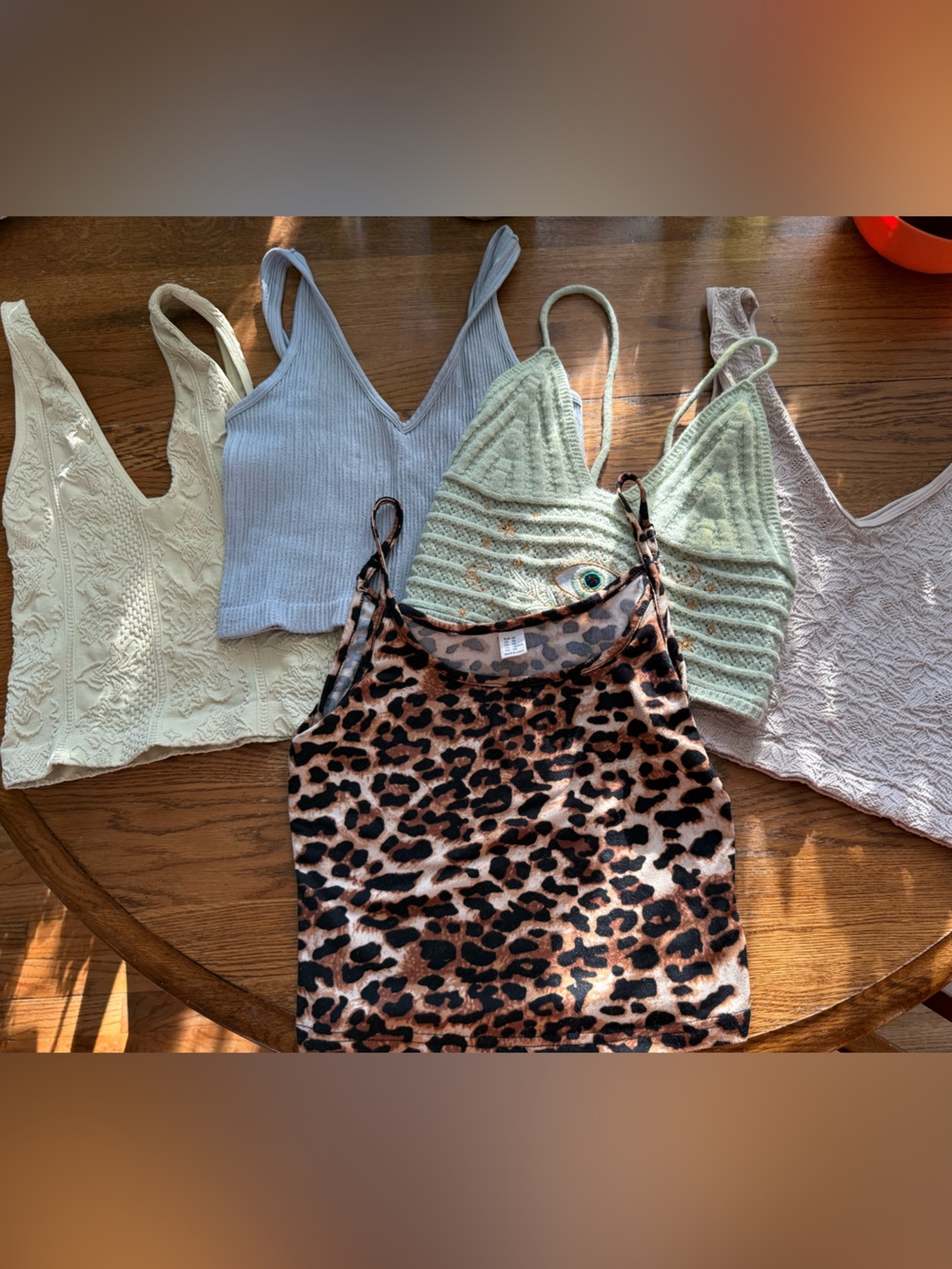 Leopard Print Tank Top - with Yoga Tops& Crochet (bundle)